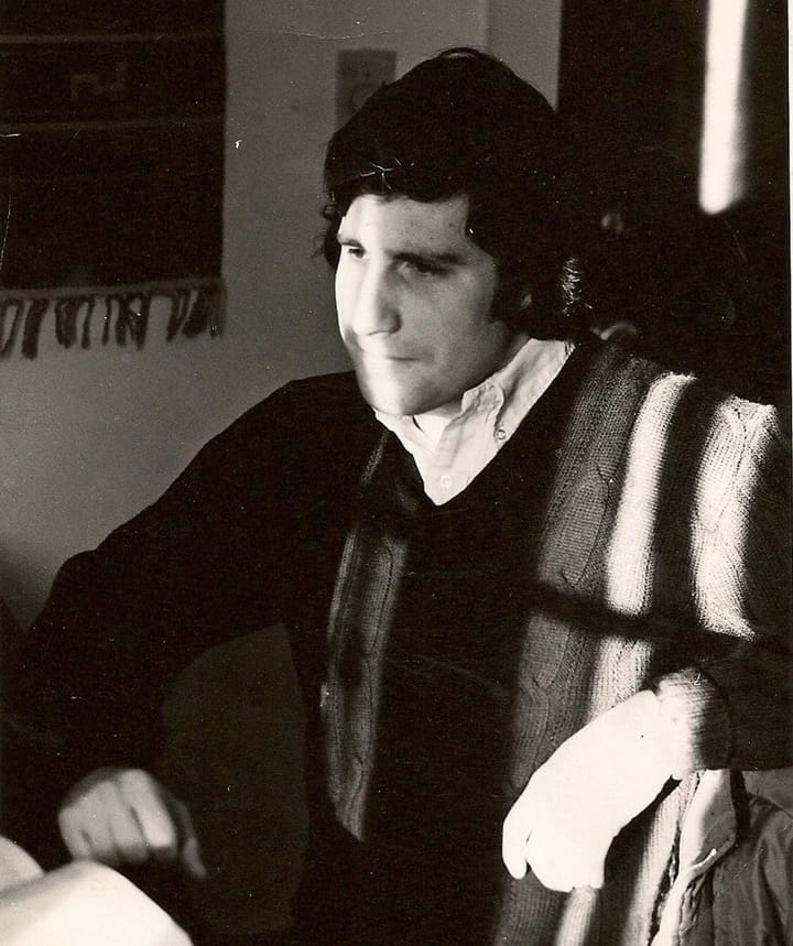 Not all lessons are written in books. Photo of author as college freshman 